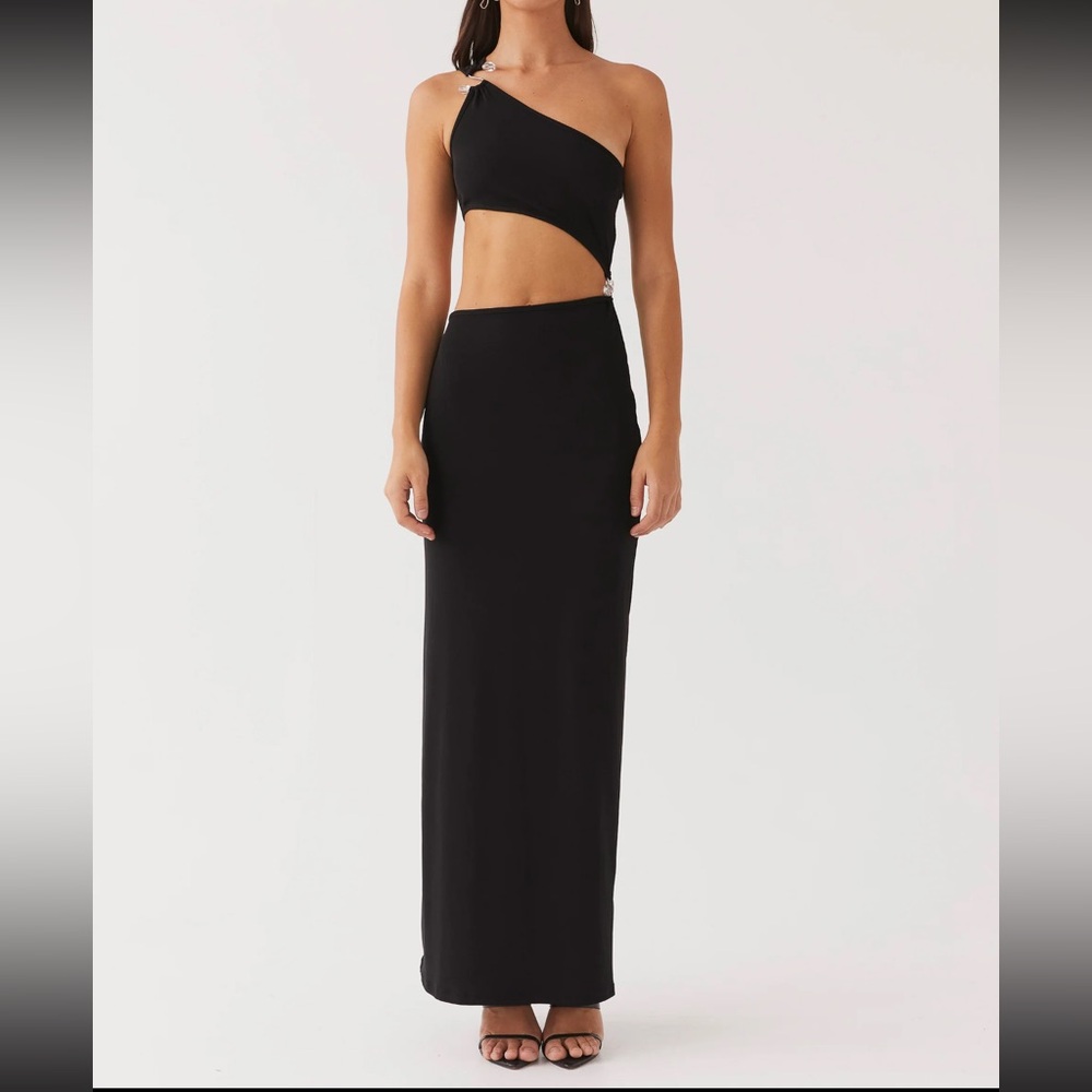 Peppermayo - On the Moon Maxi Dress in Black